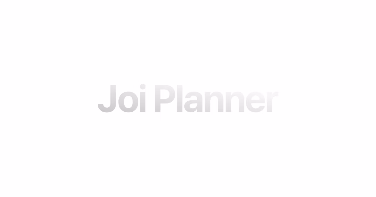 Joi Planner Open Graph Image