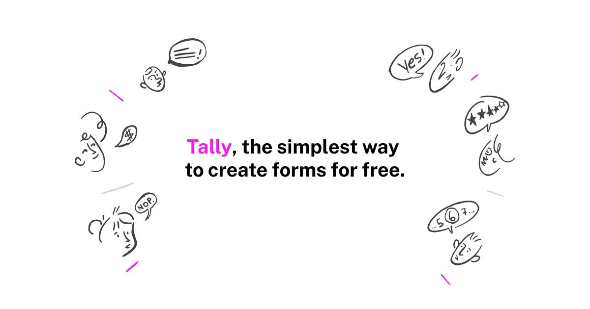 Free Online Form Builder | Tally Open Graph Image