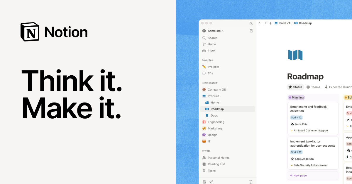 The AI workspace that works for you. | Notion Open Graph Image
